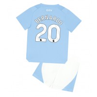 Stroje piłkarskie Manchester City Bernardo Silva #20 Koszulka Podstawowej dla dzieci 2023-24 Krótki Rękaw (+ szorty)